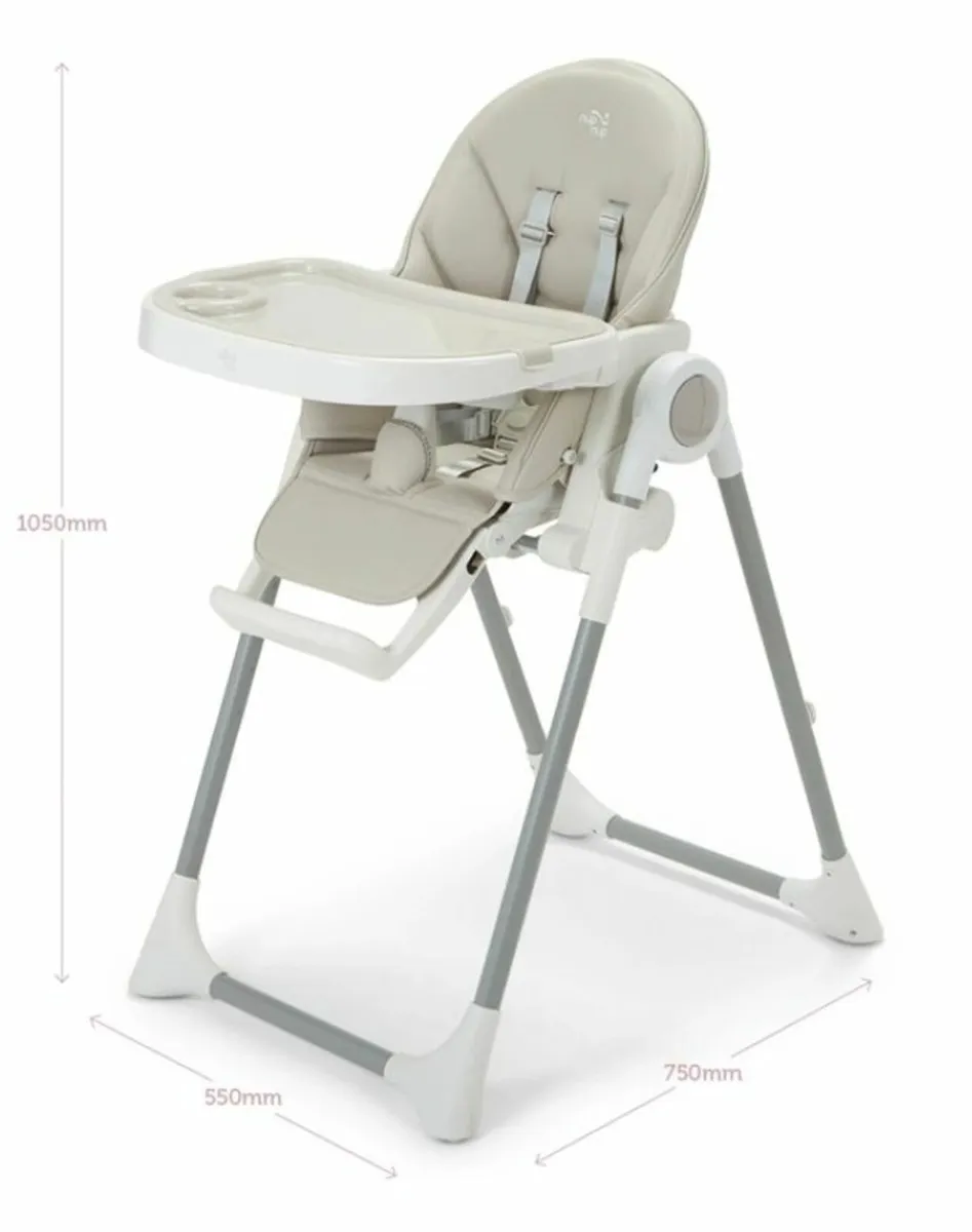 Baby Elegance Nup Nup High Chair + Toy Bar - Image 1
