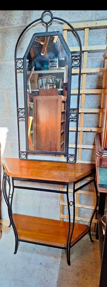 Hall table and mirror