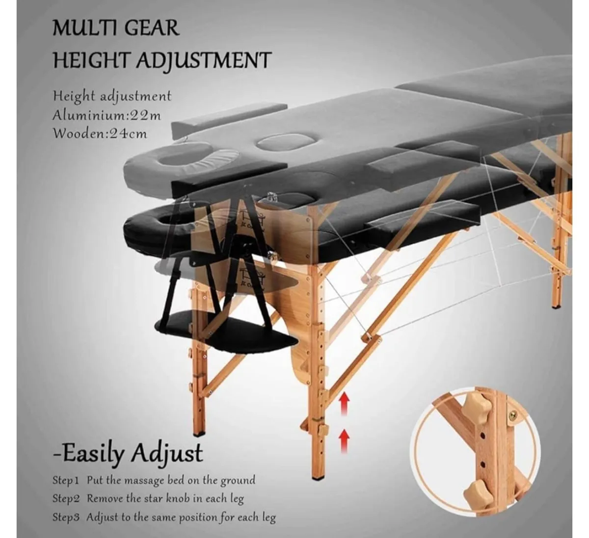 Portable Massage table/beauty bed - Image 3