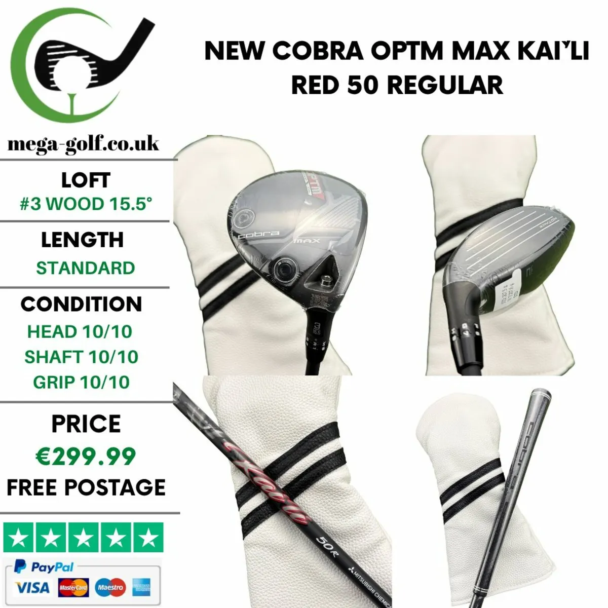 New Cobra OPTM Max #3 Wood 15.5° / Regular - Image 1