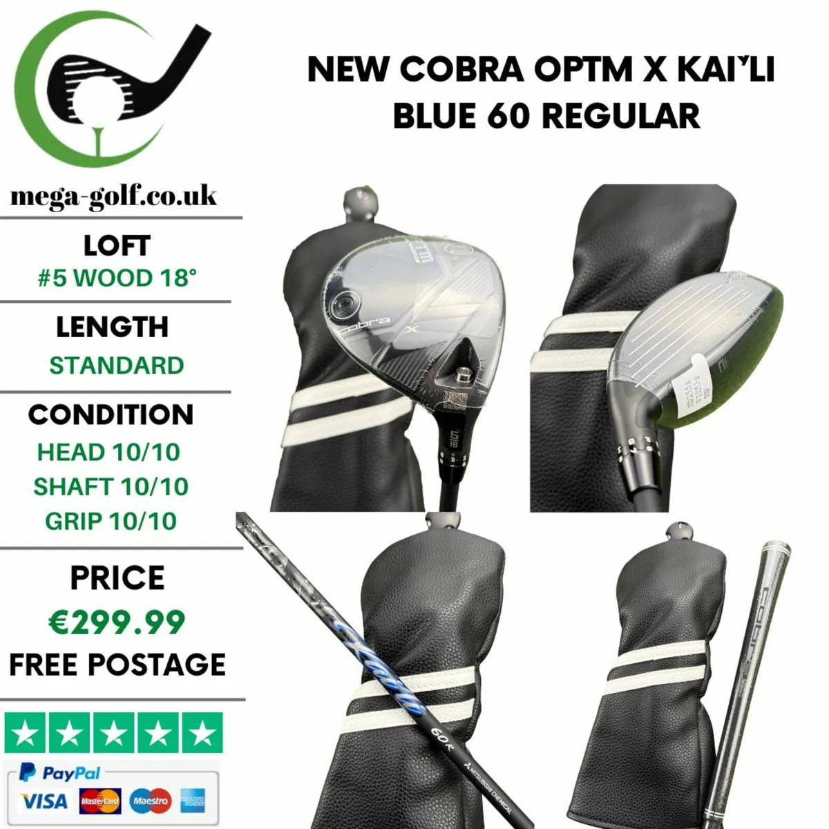 New Cobra OPTM X #5 Wood 18° / Regular - Image 1