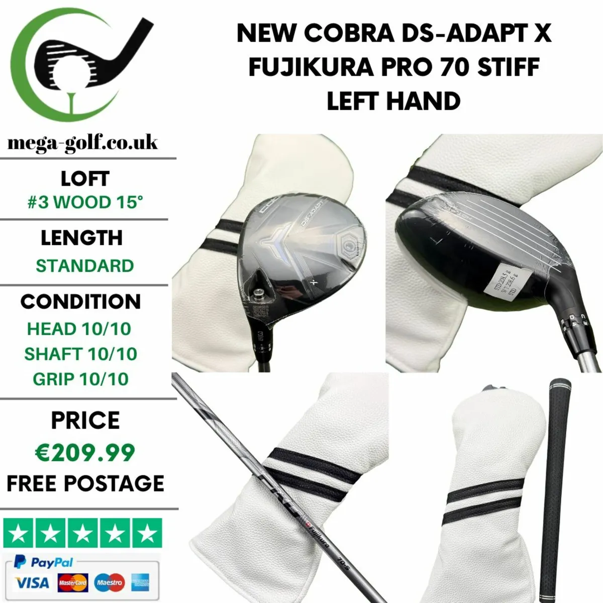 New Cobra DS-Adapt X #3 Wood 15° / Stiff - Image 1