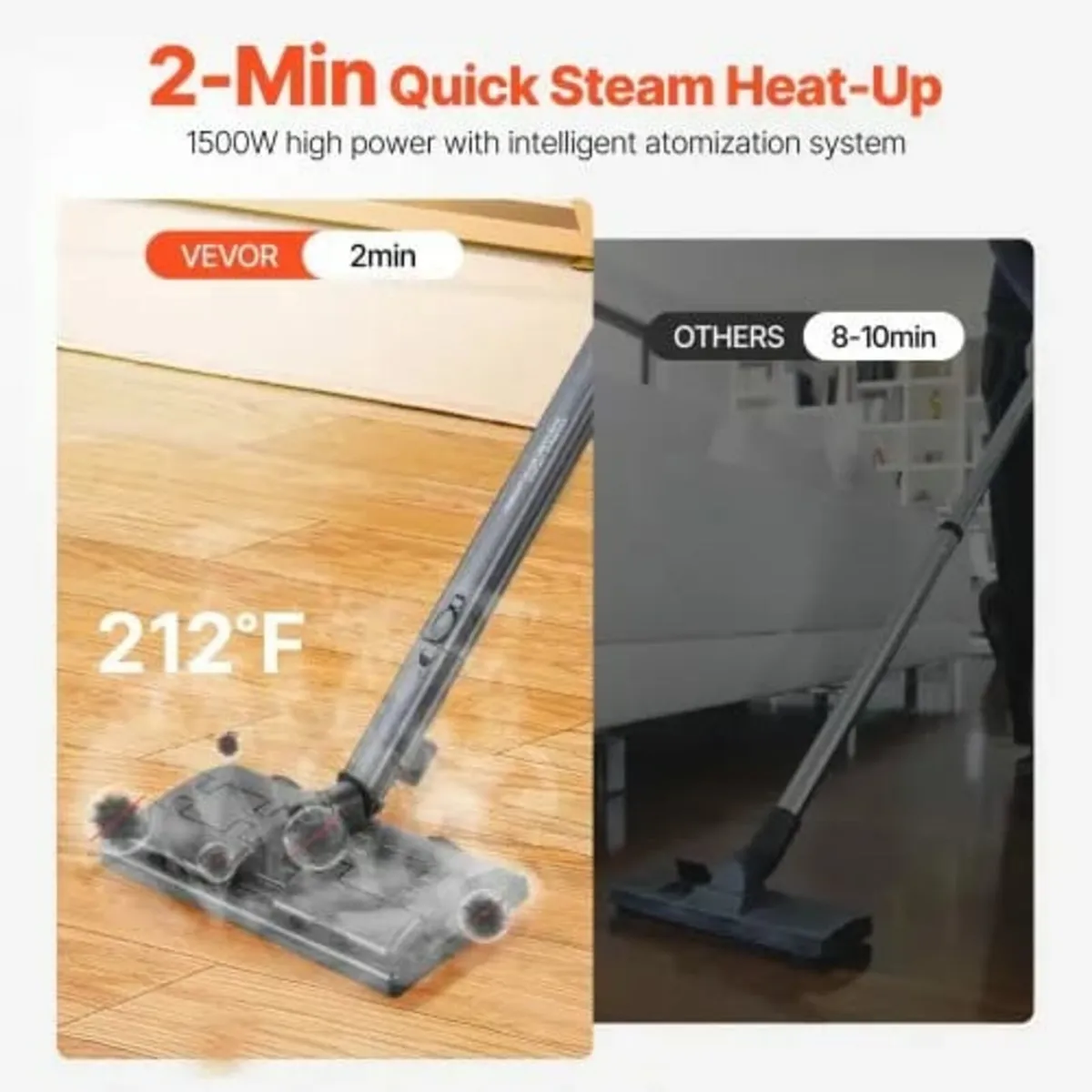 Steam Cleaner, Multipurpose Powerful Steamer with - Image 2