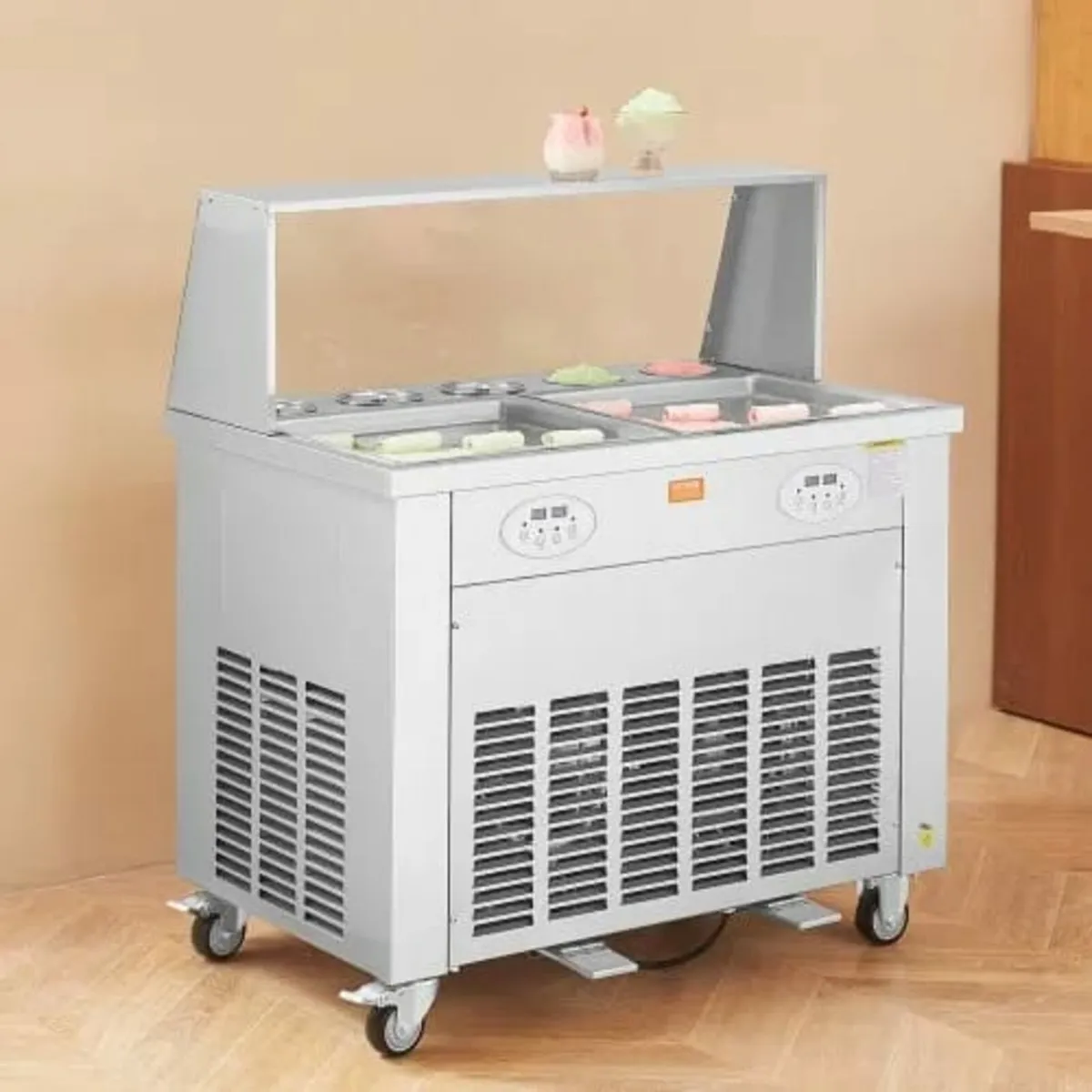 Fried Ice Cream Roll Machine, 2Pcs 13.8" x 13.8" S - Image 4