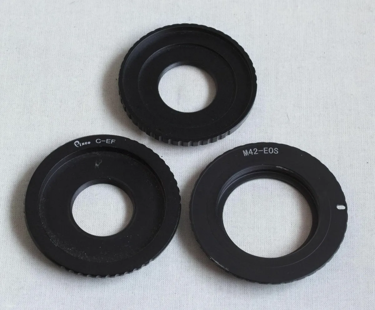 M42 Lens to Canon EOS Camera Mount Adapter - Image 1