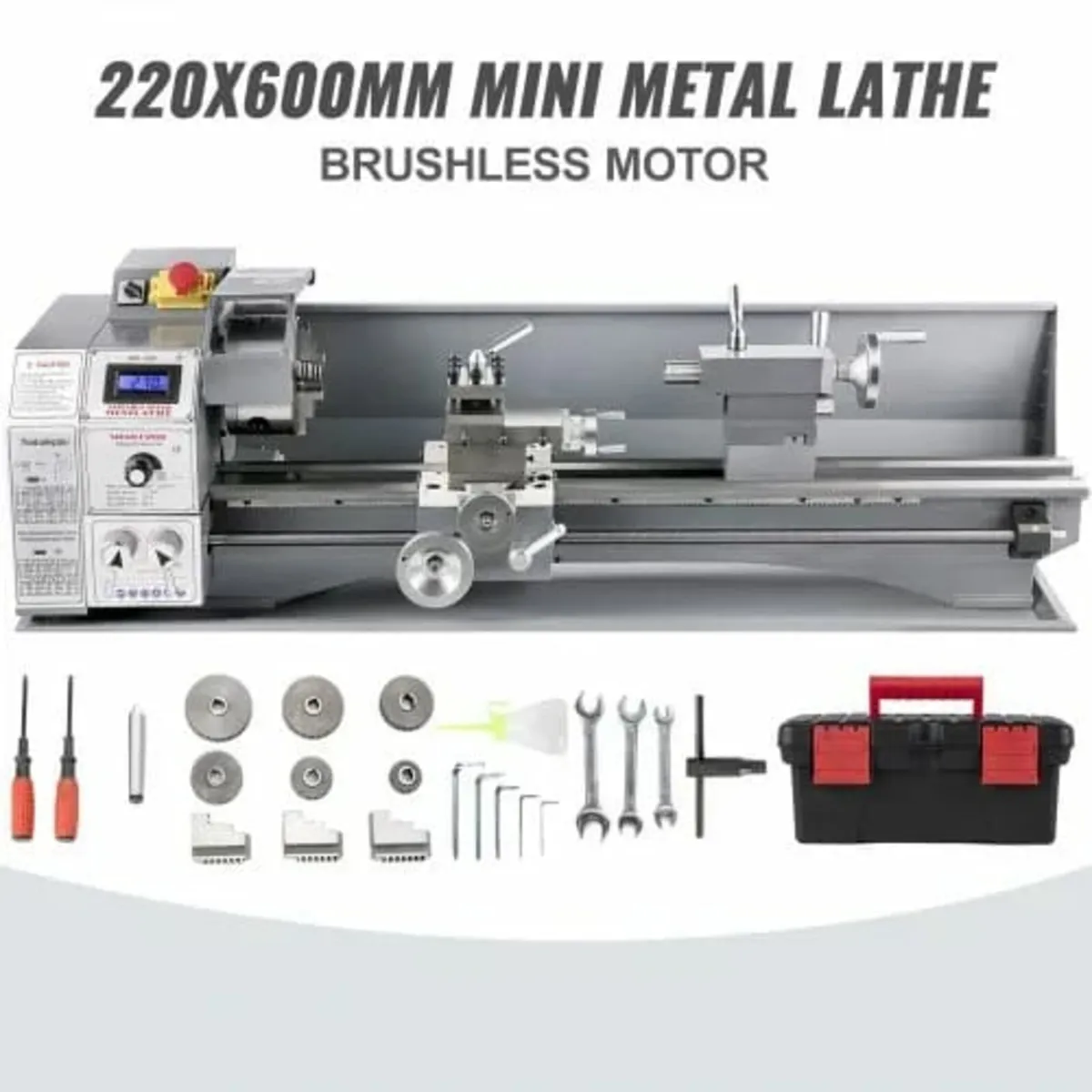 Mini Metal Lathe 750W Variable Speed Metal Lathe 5 - Image 1