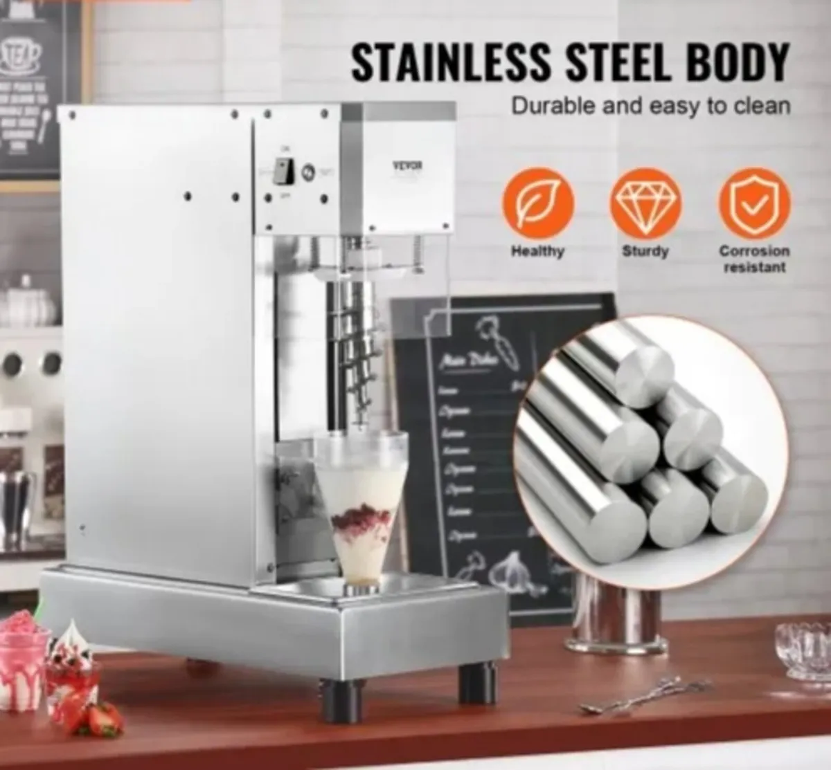 Ice Cream Blender, 750W High-Speed Ice Cream Maker - Image 3