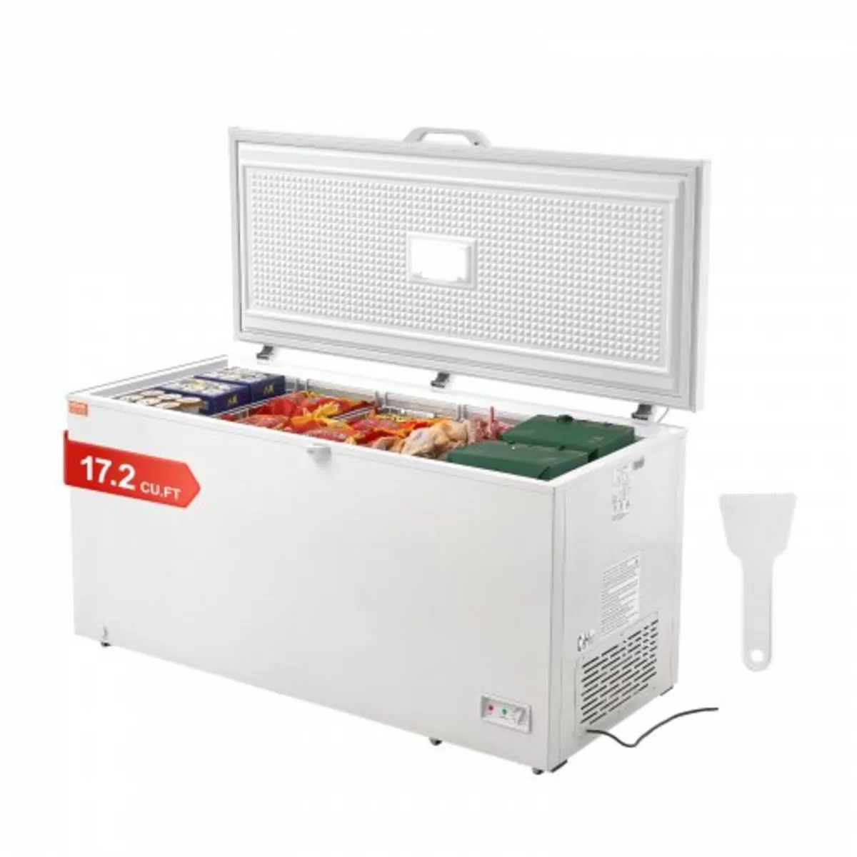 Chest Freezer, 17.2 cu.ft / 488 L Large Deep Freez - Image 1