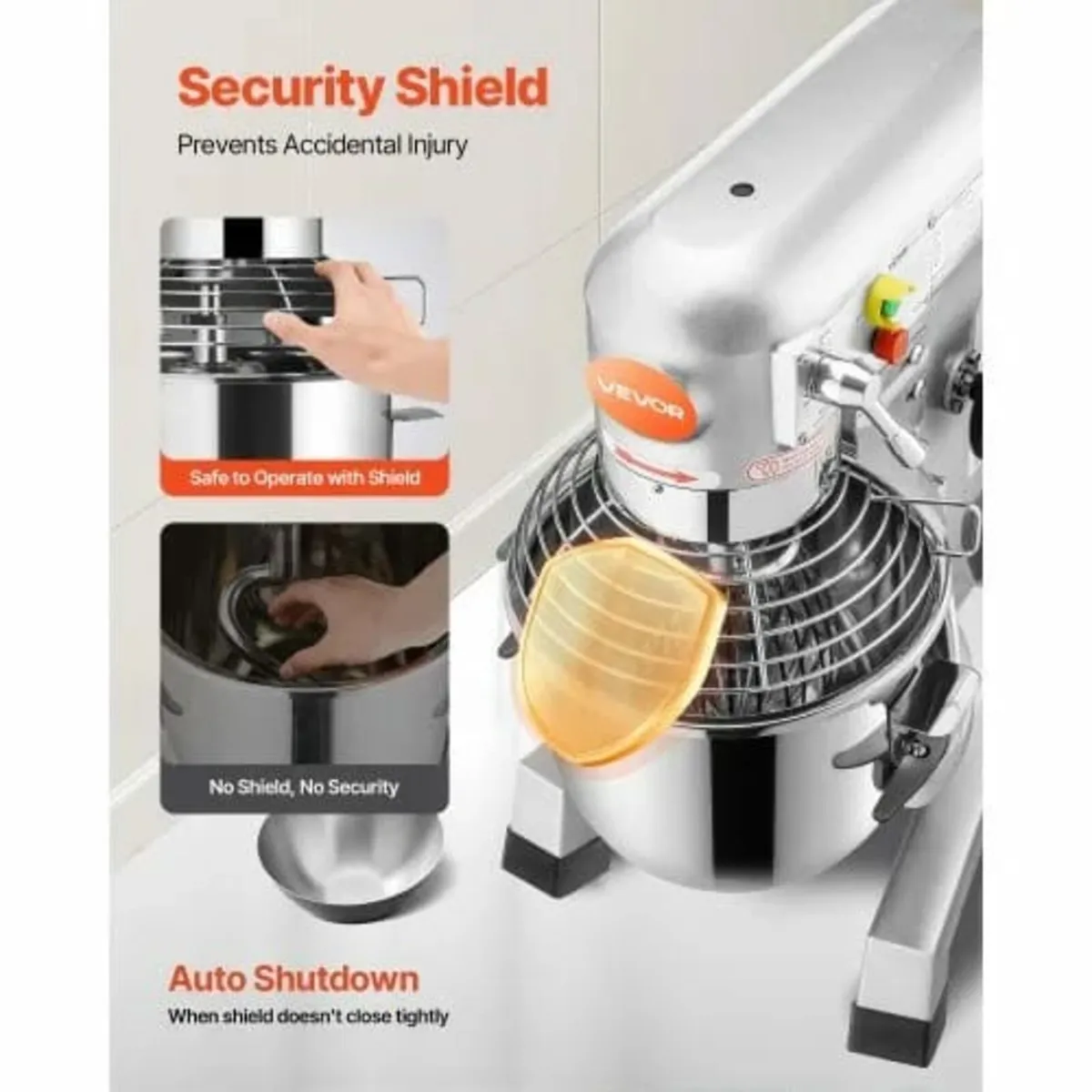 Electric Food Mixer 20L Food Stand Mixer 500W Elec - Image 2