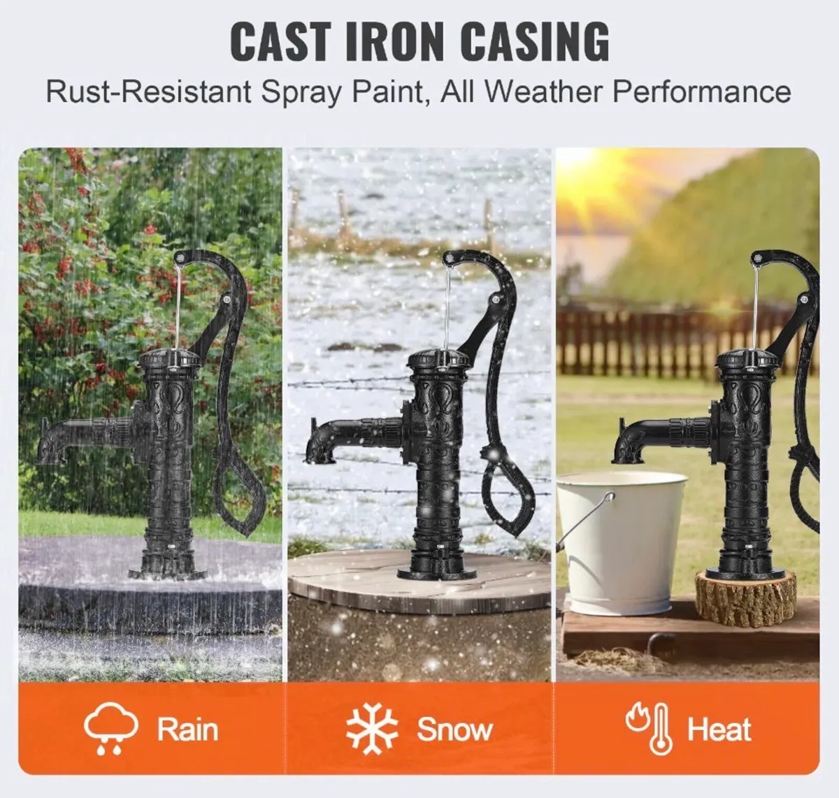 Garden/ Farm Hand Water Pump NEW - Image 3