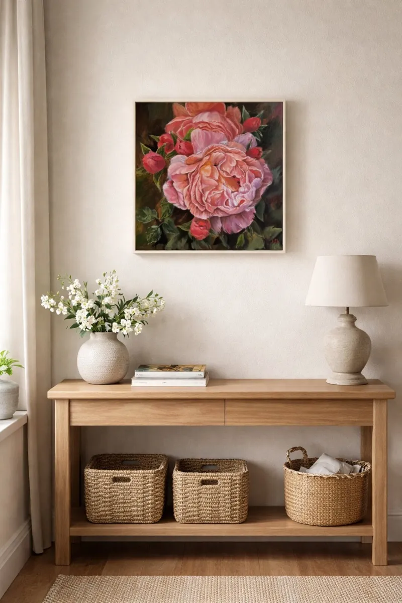 Oil painting flowers - Image 2