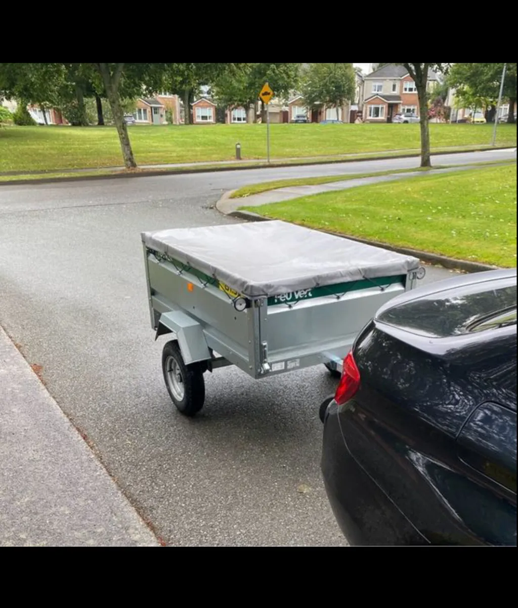Erde galvanised car trailer - Image 1