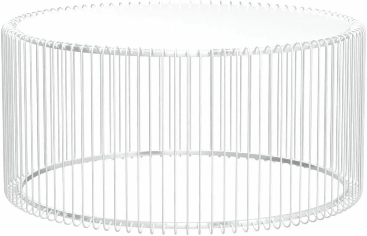 Design Coffee Table Wire Silver (2/Set) 31x60x60cm - Image 4