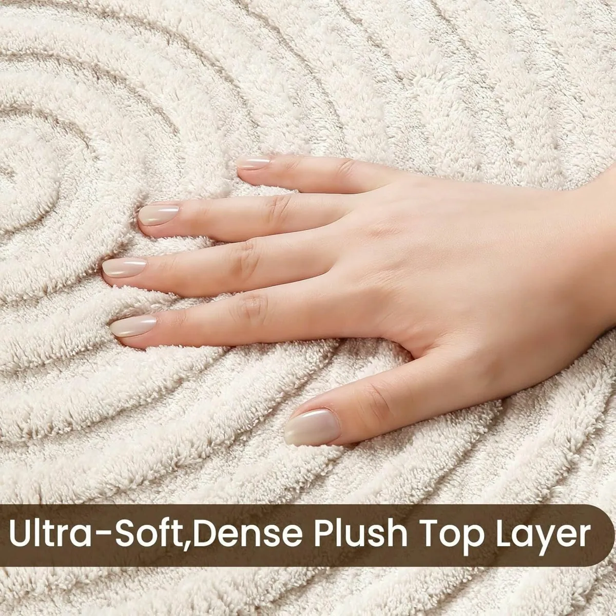 Rugs Living Room 160x230cm 3D Cream Area for - Image 3