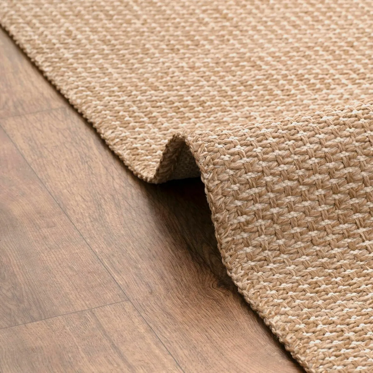 Jute Area Rug Machine Washable For Garden Kitchen - Image 1
