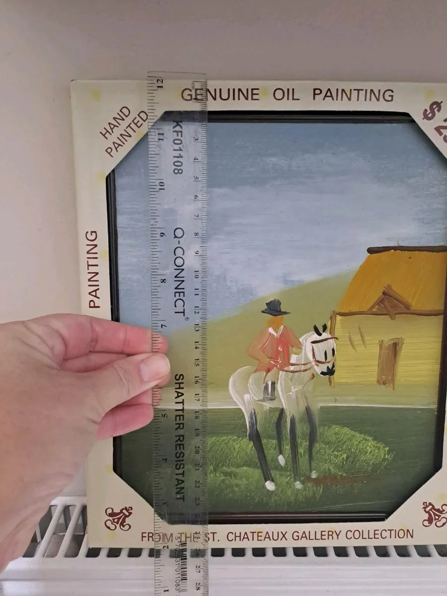 Horse and rider oil painting - Image 2