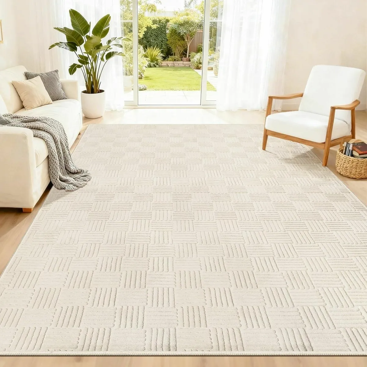 Rugs Living Room Large 200x300cm Washable Area - Image 1