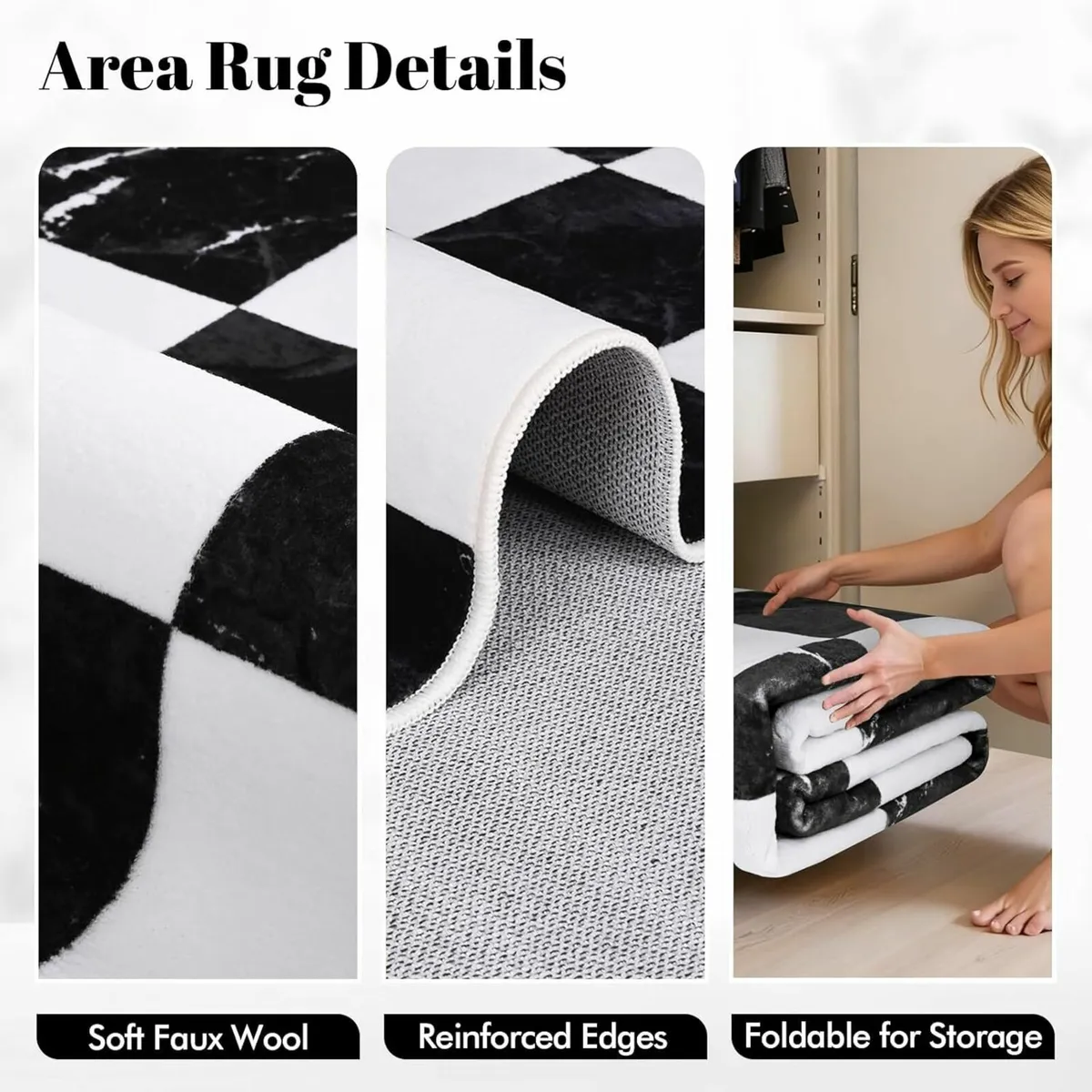 Area Rugs 160x230 cm for Bedroom Living Room - Image 4