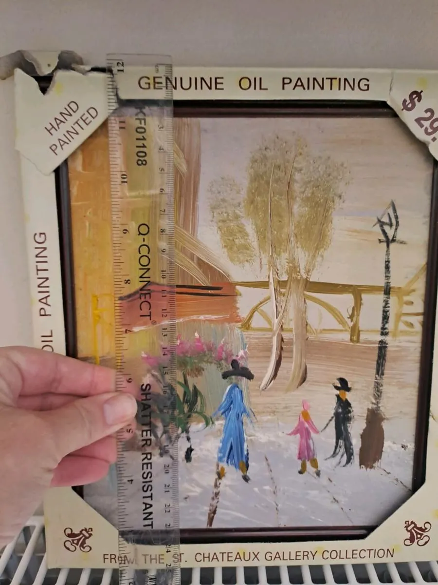 Street scene oil painting - Image 2