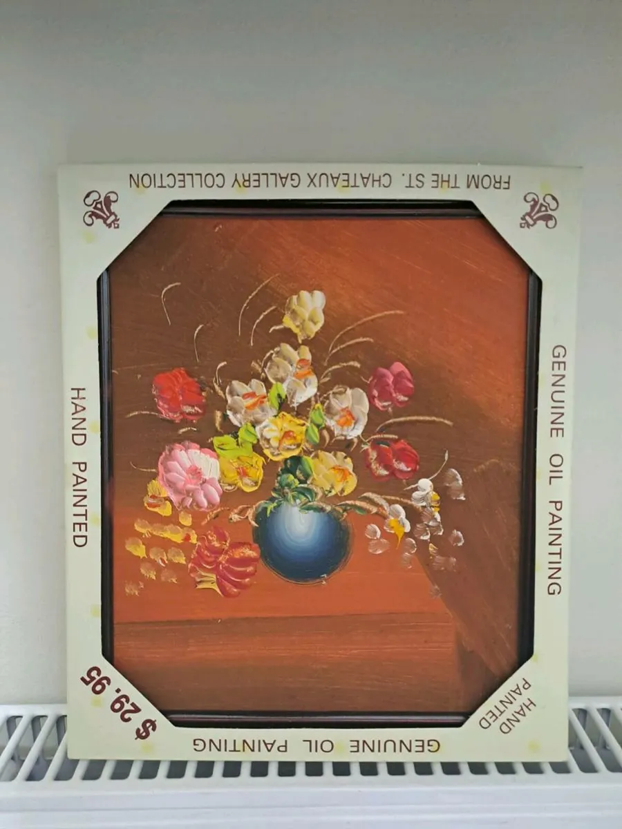 Floral arrangement oil painting - Image 1