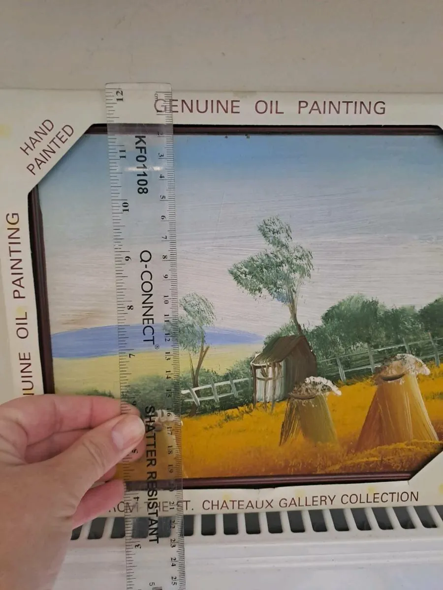 Harvest scene oil painting - Image 2