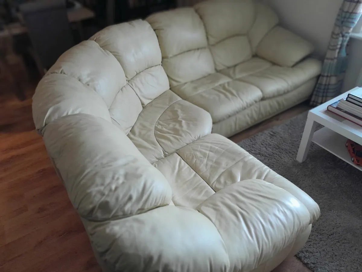 Corner Leather Couch for Sale - Image 2