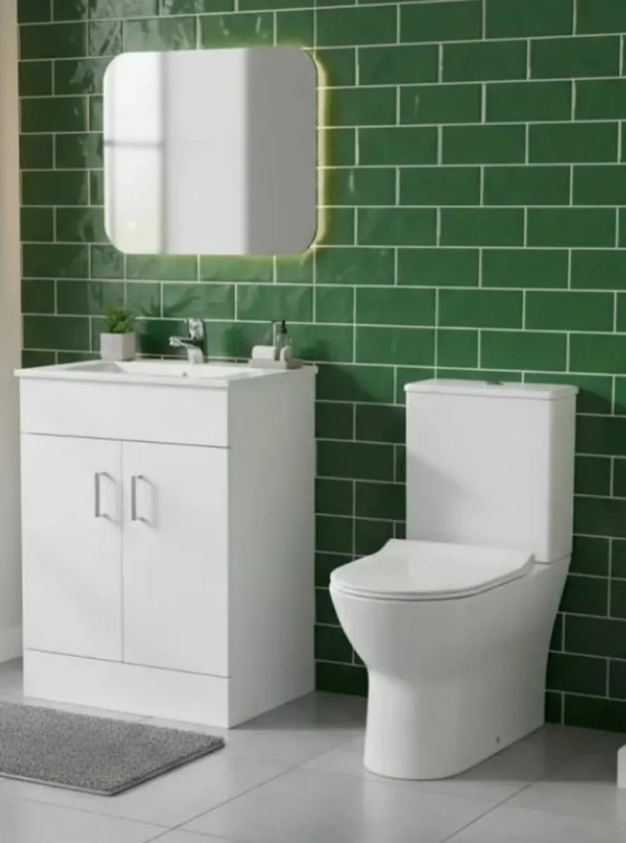 Nuie Freya with Luca Mirror and Vanity Unit Bundle - Image 1