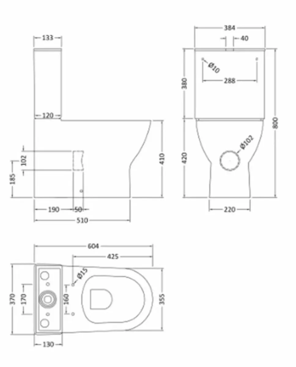 Nuie Freya with Luca Mirror and Vanity Unit Bundle - Image 3