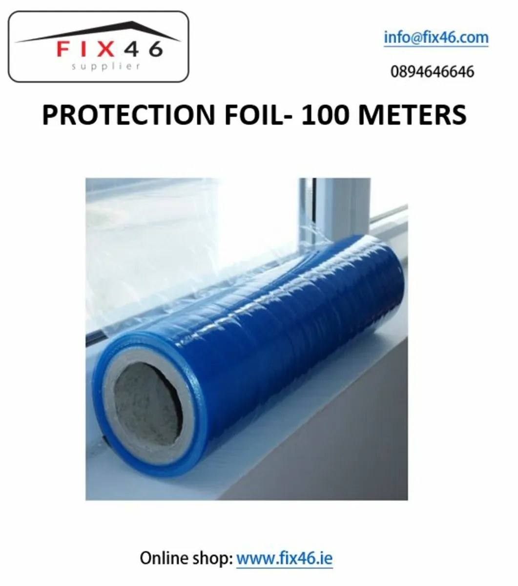 Protection Blue Film 500mm x 100 meters - Image 3