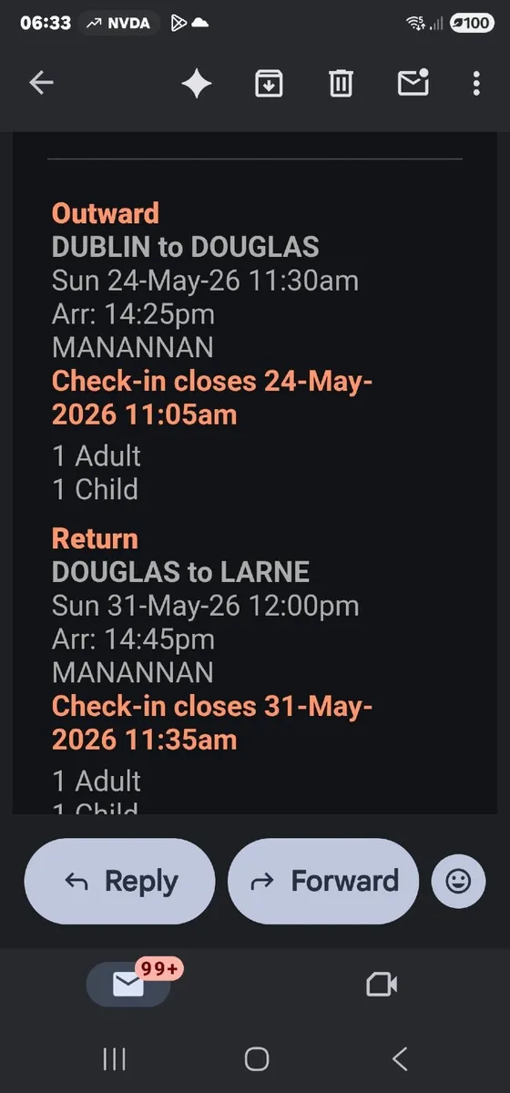 Ferry Ticket / ISLE OF MAN TT WEEK 2026 - Image 2