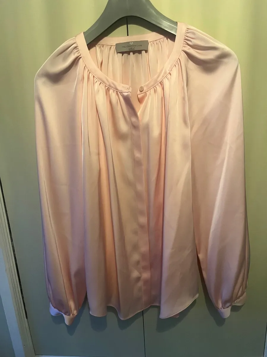 Paul Costelloe pink blouse - Image 1