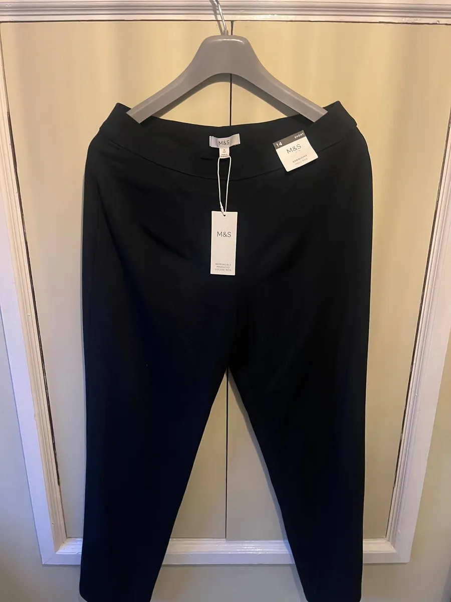 Marks & Spencer navy trousers - Image 1