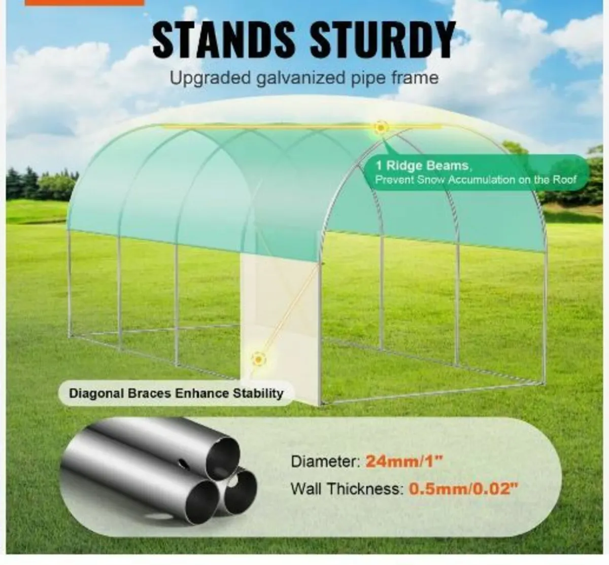 Walk-in Tunnel Greenhouse - Image 2