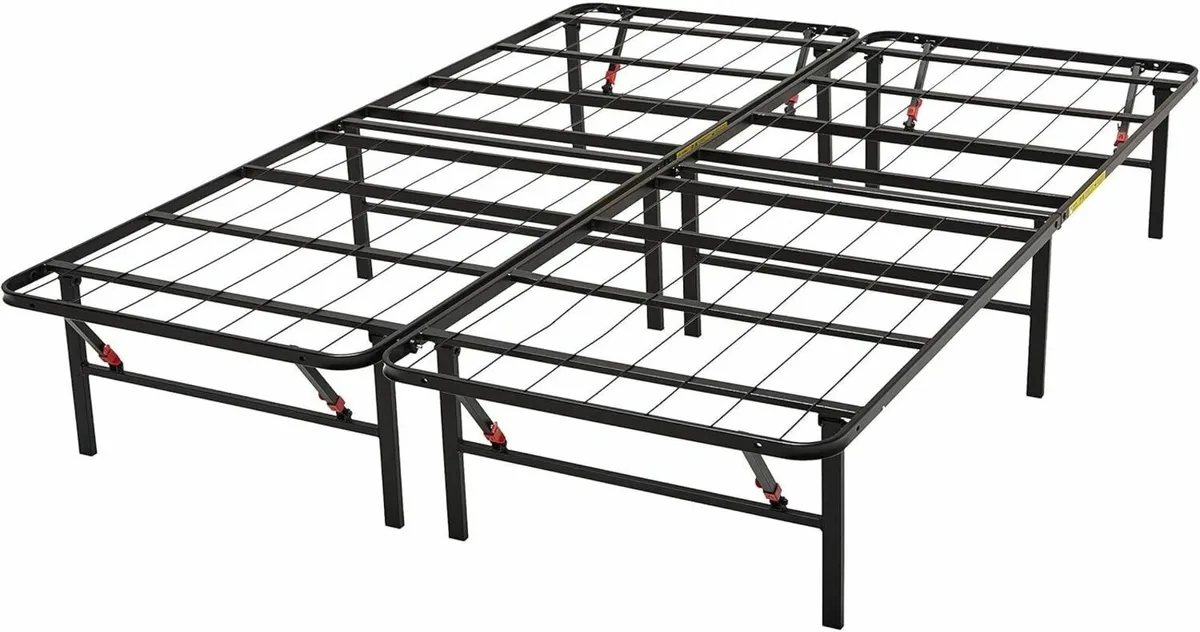 Foldable Platform Bed Frame - Tool-Free Assembly - Image 1