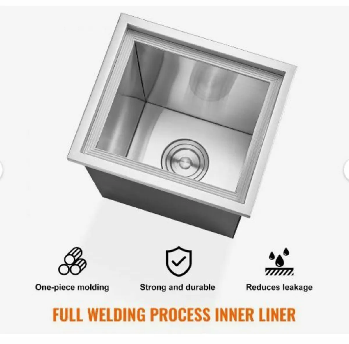 Drop in Ice Chest, 14"L x 12"W x 18"H Stainless - Image 4