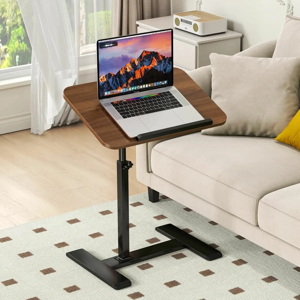 Adjustable Height C Shaped Side Table 360degreesSw - Image 1