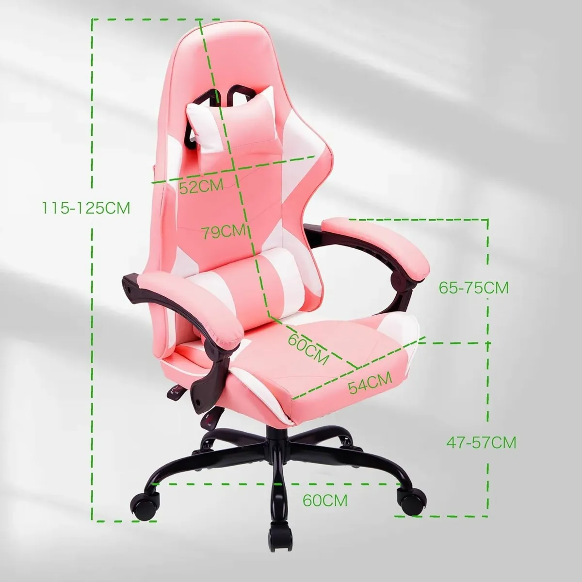 Ergonomic high-back gaming computer office study - Image 3