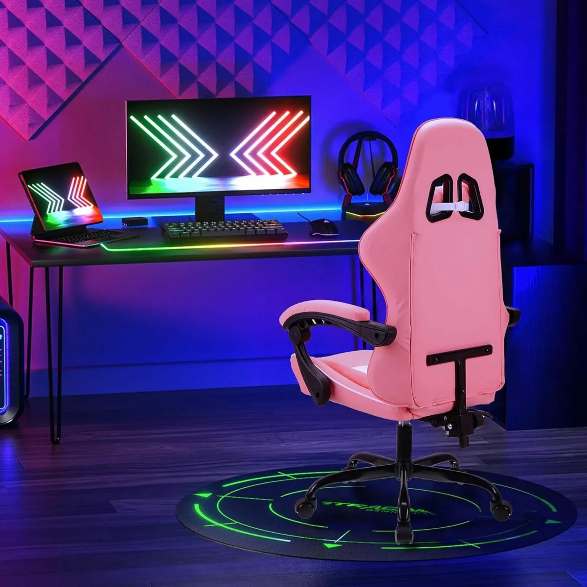 Ergonomic high-back gaming computer office study - Image 4