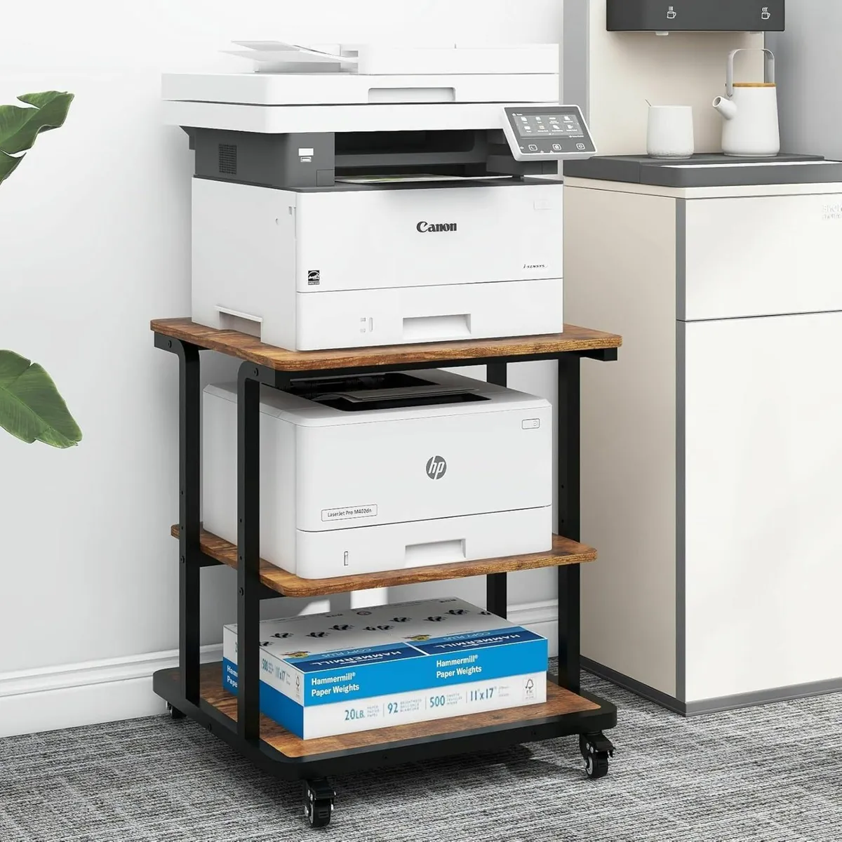 3-Tier Movable Laser Printer Cart Large Machine - Image 1
