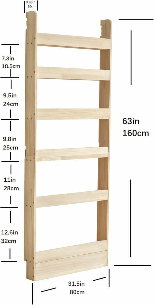 Solid Wood Bookshelf Bookcase Book Shelf Organizer - Image 2