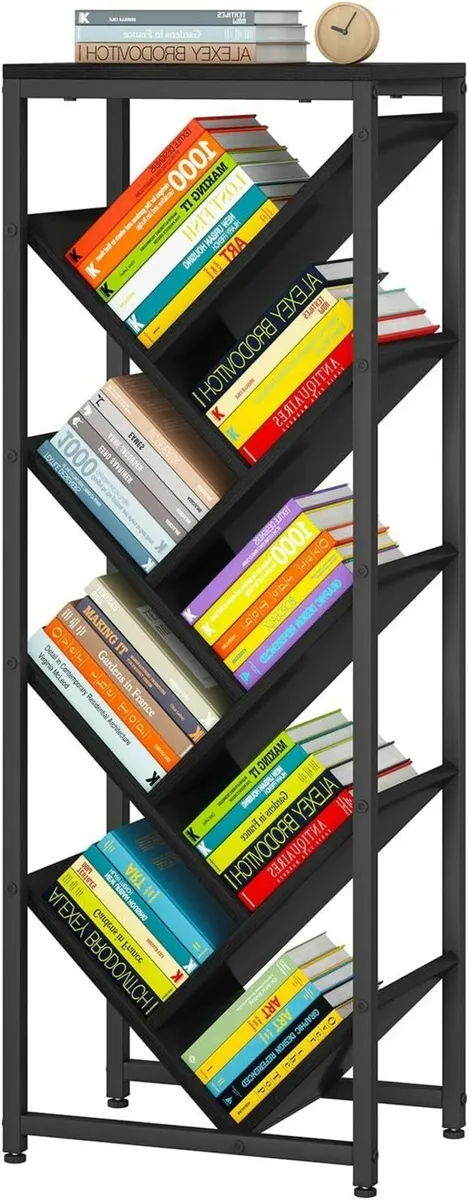 9 Tier Tree Bookshelf Floor Standing Wood for - Image 1