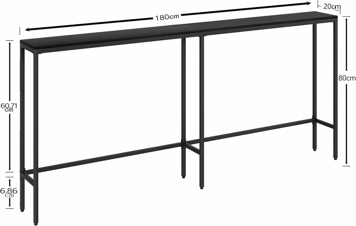Console Table 180cm Narrow Long Sofa Modern - Image 2