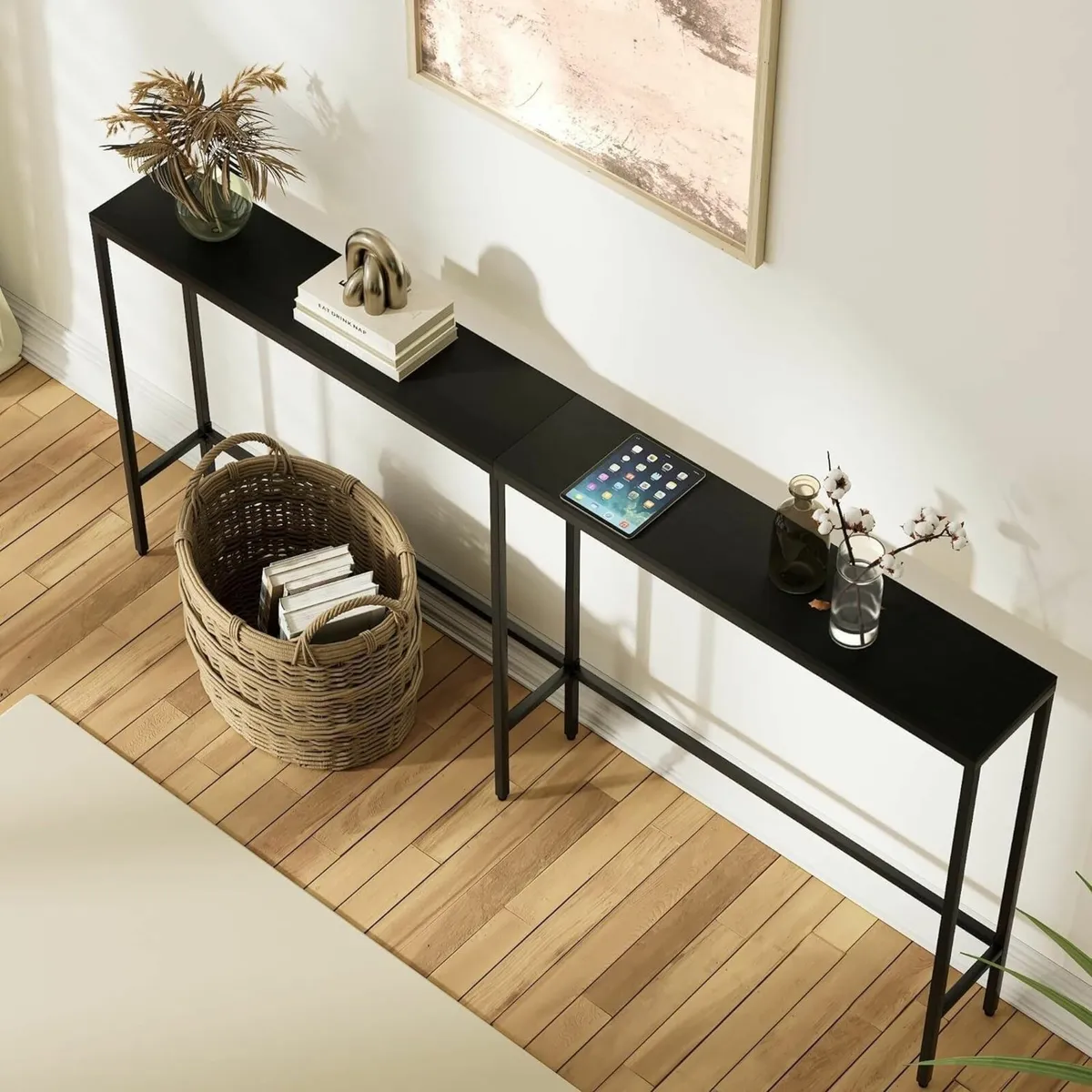 Console Table 180cm Narrow Long Sofa Modern - Image 3