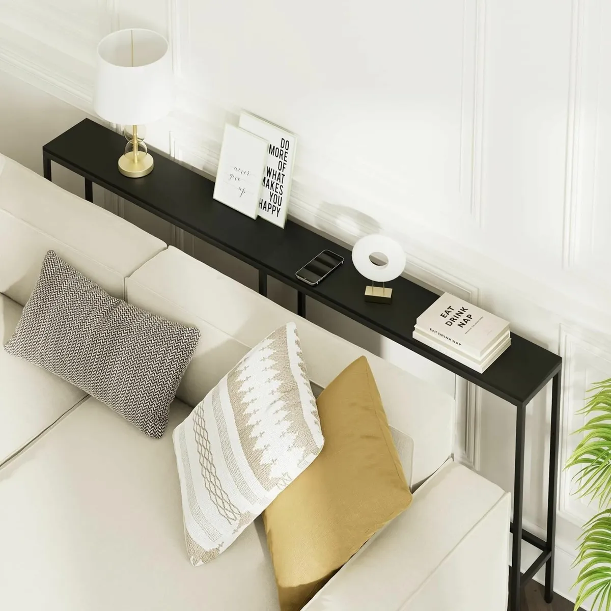 Console Table 180cm Narrow Long Sofa Modern - Image 4