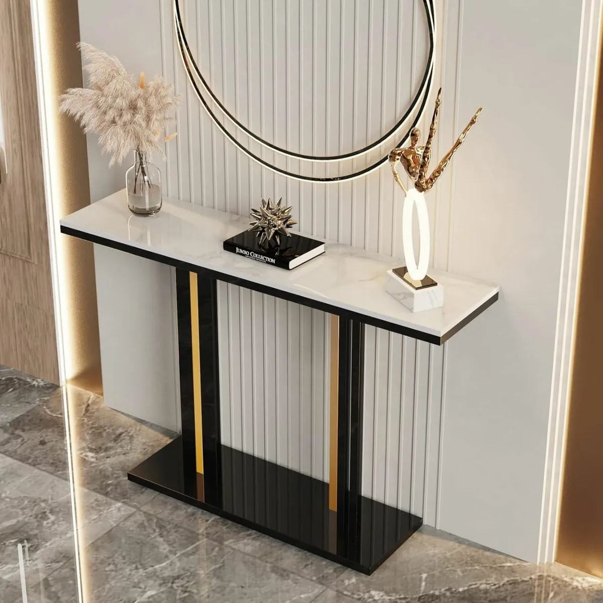 Marble Console Table Sintered Stone:Luxury Modern - Image 4