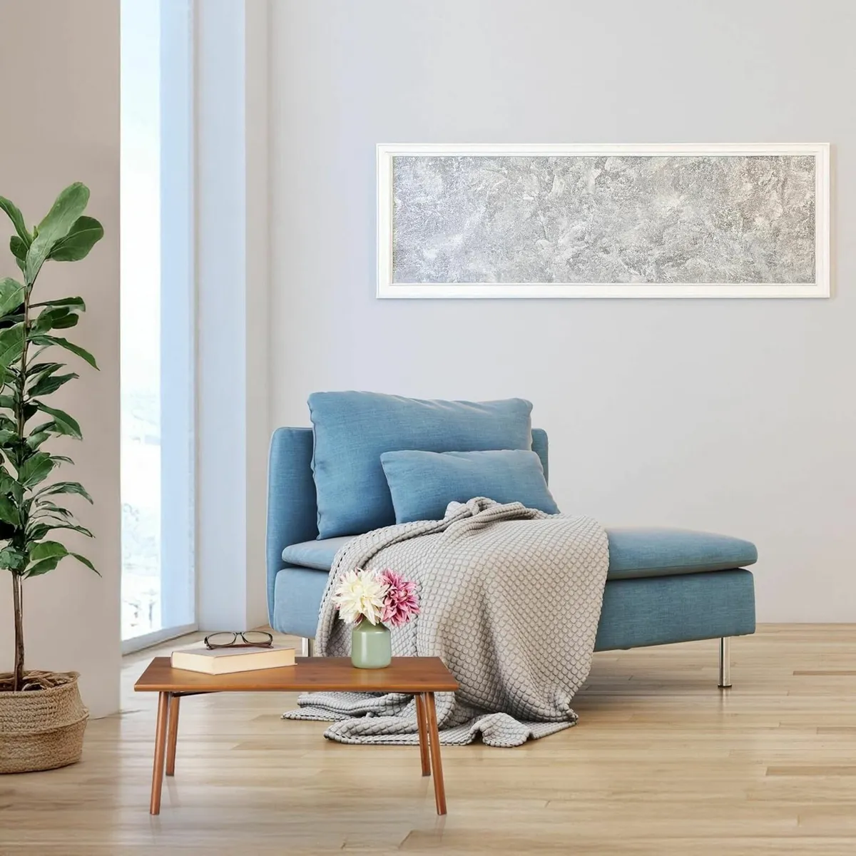 Folding Coffee Table Walnut Wood Look HWD: 25 x - Image 2