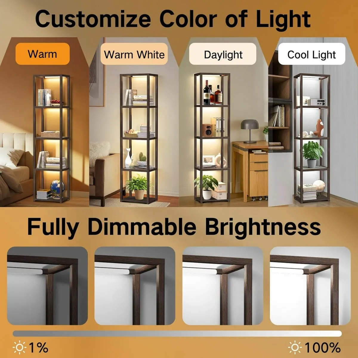 67 Glass Display Shelf with Dimmable LED Floor - Image 3