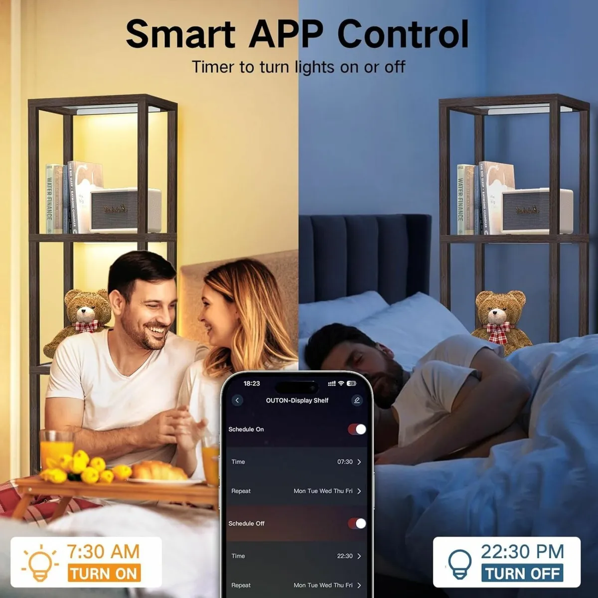 67 Glass Display Shelf with Dimmable LED Floor - Image 4