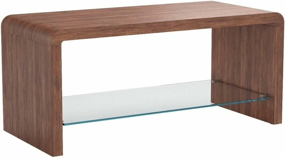 Coffee Table Wood Style Rectangular Side End TV - Image 4