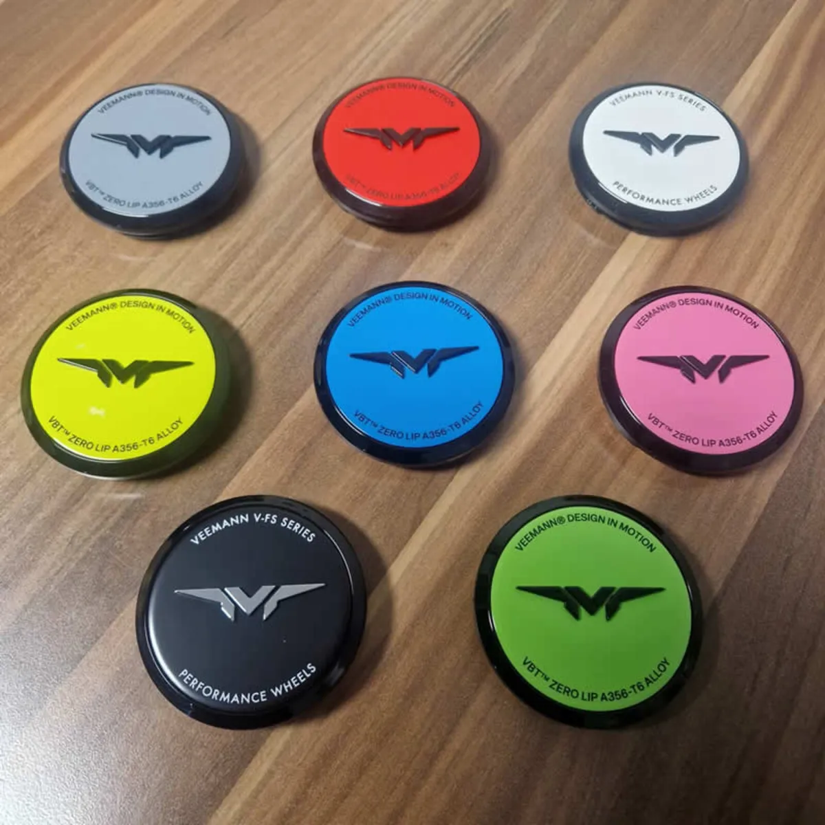 Veemann Centre Caps - Wide Variety Of Colours